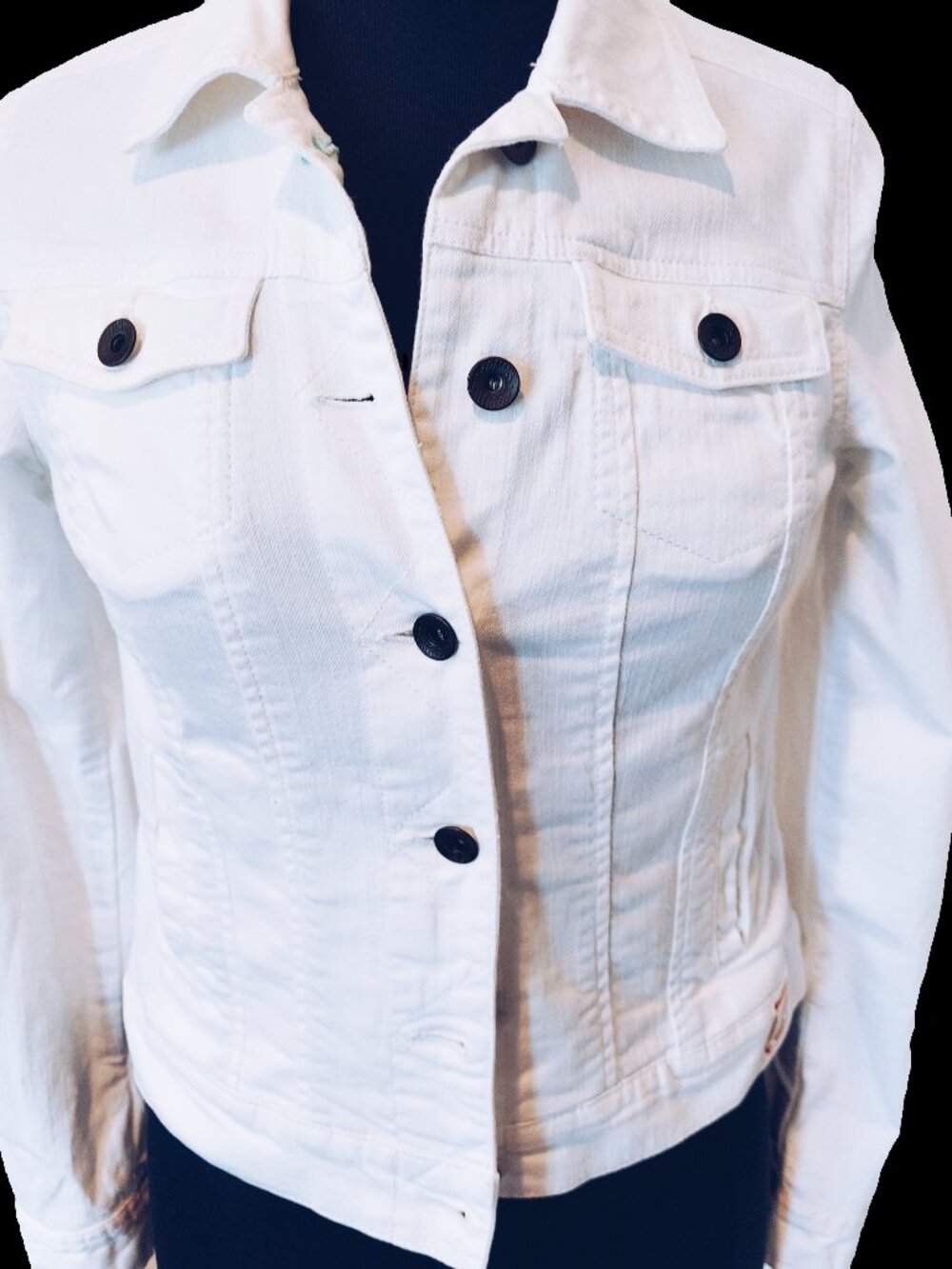 Tommy Hilfiger Stretch Denim Jean Jacket XS 98% Cotton 2% Elastane